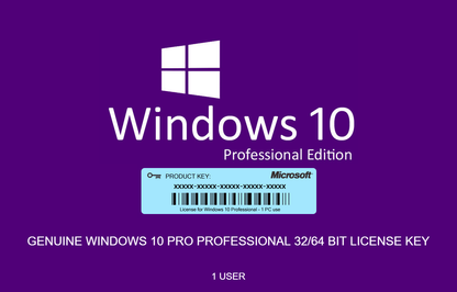 Windows 10 Pro Licencia original PERMANENTE 1 ACTIVACIÓN